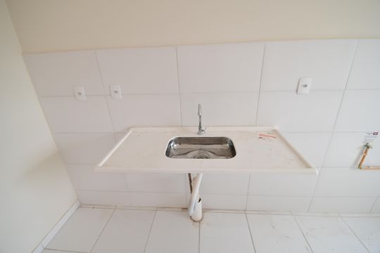 Cozinha de apartamento à venda com 2 quartos, 48m² em Jardim Boa Esperança, Campinas