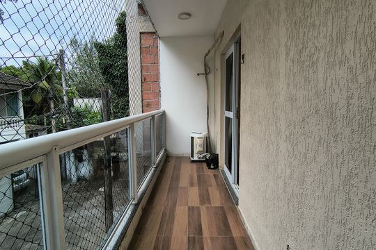 Varanda da Suíte  de casa de condomínio à venda com 3 quartos, 130m² em Recreio dos Bandeirantes, Rio de Janeiro
