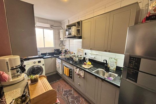Cozinha de apartamento à venda com 2 quartos, 48m² em Vila Rosa, Novo Hamburgo