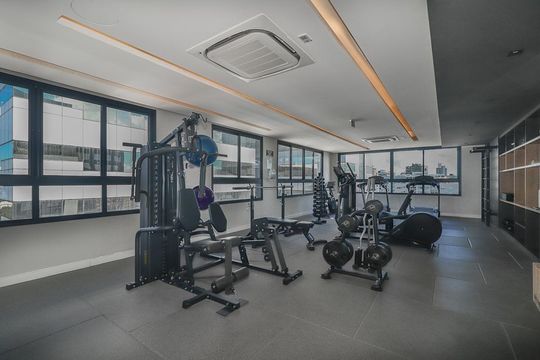 Área comum - Academia de apartamento à venda com 1 quarto, 28m² em Boa Vista, Porto Alegre