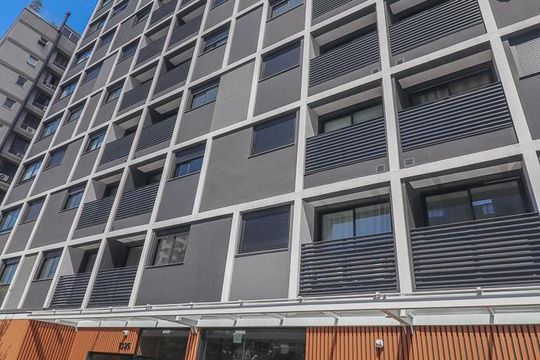 Fachada de apartamento à venda com 1 quarto, 28m² em Boa Vista, Porto Alegre