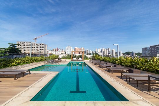 Área comum - Piscina de apartamento à venda com 2 quartos, 65m² em Jardim Nossa Senhora Auxiliadora, Campinas