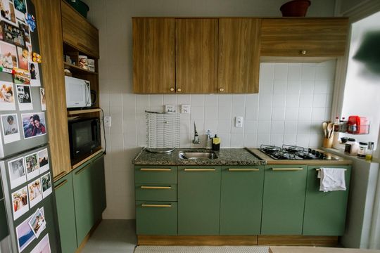 Cozinha de apartamento à venda com 2 quartos, 71m² em Cristal, Porto Alegre