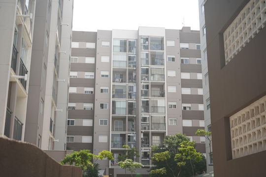 Fachada do bloco de apartamento à venda com 2 quartos, 51m² em Chácara Santo Antônio (zona Leste), São Paulo