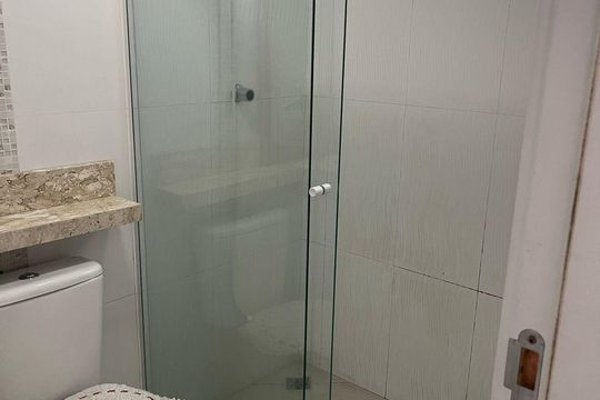 Banheiro de apartamento para alugar com 2 quartos, 96m² em Vila Bela Vista, Santo André