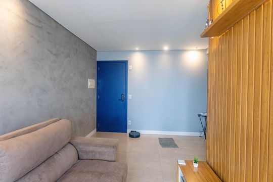 Sala  de apartamento para alugar com 2 quartos, 56m² em Taboão, São Bernardo do Campo