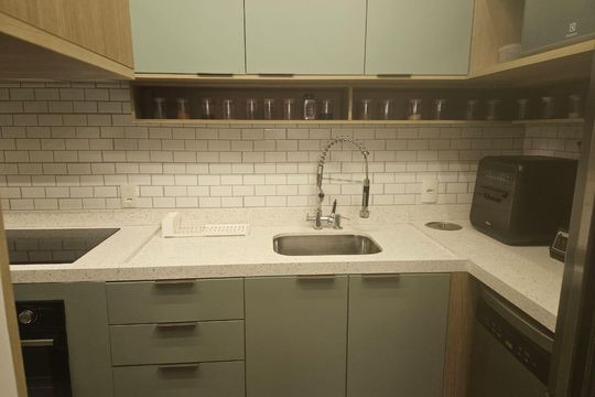 Cozinha de apartamento à venda com 2 quartos, 67m² em Vila Andrade, São Paulo