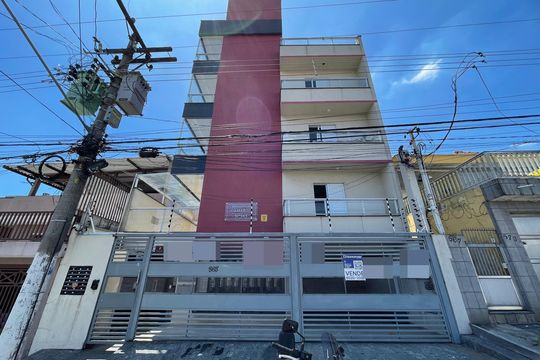 Fachada+Placa  de apartamento à venda com 2 quartos, 38m² em Cidade Patriarca, São Paulo