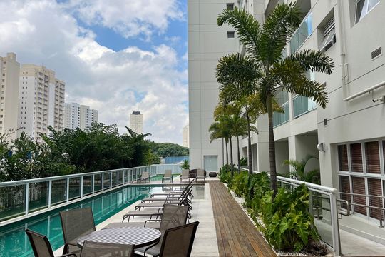 Área comum - Piscina de apartamento para alugar com 2 quartos, 65m² em Várzea da Barra Funda, São Paulo