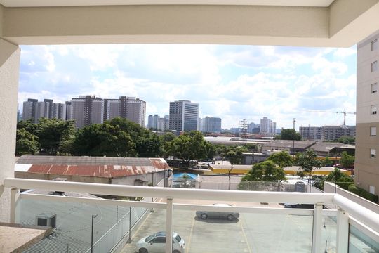 Varanda da Sala de apartamento para alugar com 2 quartos, 65m² em Várzea da Barra Funda, São Paulo
