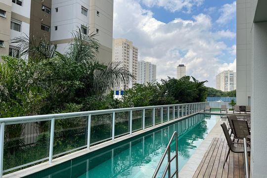 Área comum - Piscina de apartamento para alugar com 2 quartos, 65m² em Várzea da Barra Funda, São Paulo