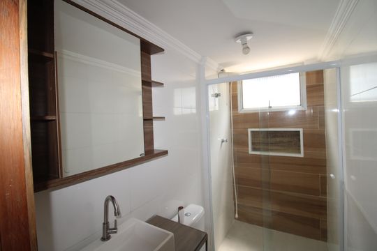Banheiro de apartamento à venda com 2 quartos, 54m² em Lauzane Paulista, São Paulo