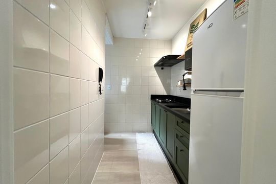 Cozinha de apartamento para alugar com 2 quartos, 52m² em Itacorubi, Florianópolis