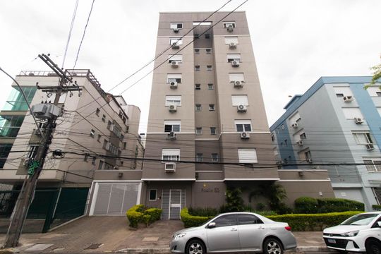 Fachada de apartamento à venda com 2 quartos, 50m² em Azenha, Porto Alegre