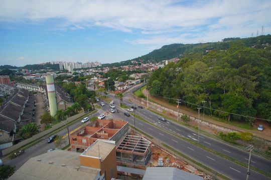 Sala - Vista de apartamento para alugar com 2 quartos, 60m² em Jardim Carvalho, Porto Alegre
