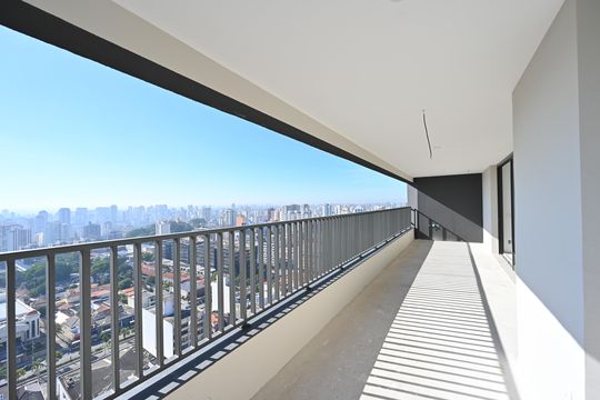 Varanda da Sala de apartamento à venda com 4 quartos, 325m² em Vila Clementino, São Paulo