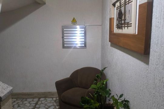 Área externa de apartamento para alugar com 1 quarto, 60m² em Vila Valenca, São Vicente