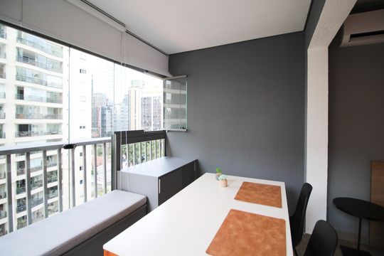 Suíte de kitnet/studio para alugar com 1 quarto, 28m² em Moema, São Paulo