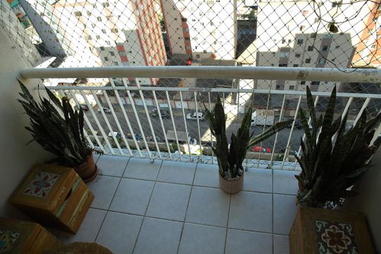 Varanda da Sala de apartamento à venda com 3 quartos, 56m² em Jardim Iraja, São Bernardo do Campo