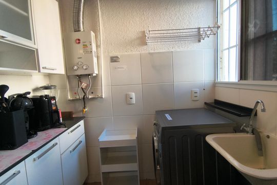 Cozinha e Área de Serviço  de apartamento para alugar com 2 quartos, 43m² em Recreio dos Bandeirantes, Rio de Janeiro