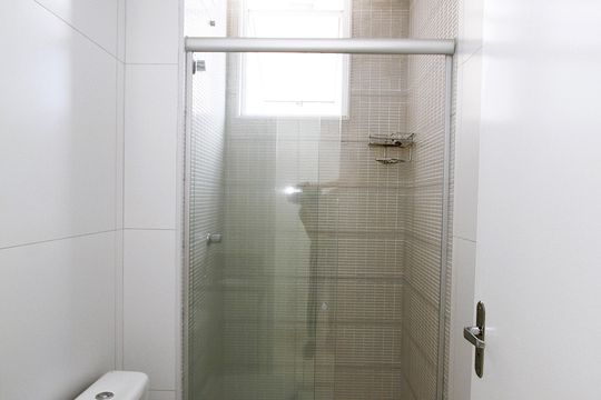 Banheiro Social de apartamento à venda com 2 quartos, 54m² em Palmeiras, Belo Horizonte