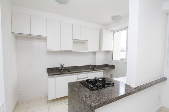 Cozinha de apartamento à venda com 2 quartos, 54m² em Palmeiras, Belo Horizonte