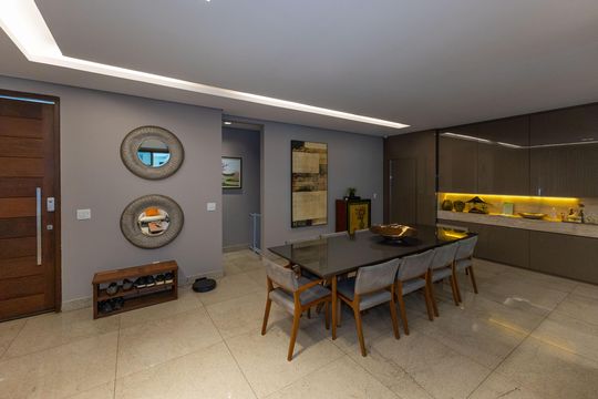 Sala de Jantar de casa de condomínio à venda com 4 quartos, 328m² em Quintas do Sol, Nova Lima