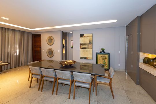 Sala de Jantar de casa de condomínio à venda com 4 quartos, 328m² em Quintas do Sol, Nova Lima