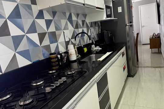 Cozinha  de apartamento à venda com 2 quartos, 44m² em Alto Industrial, São Bernardo do Campo