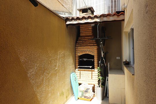  Churrasqueira de casa de condomínio à venda com 3 quartos, 198m² em Baeta Neves, São Bernardo do Campo