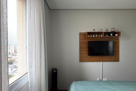 Suite de apartamento à venda com 3 quartos, 78m² em Vila Assunção, Santo André