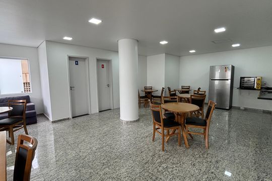 Salão de Festas de apartamento à venda com 3 quartos, 78m² em Vila Assunção, Santo André