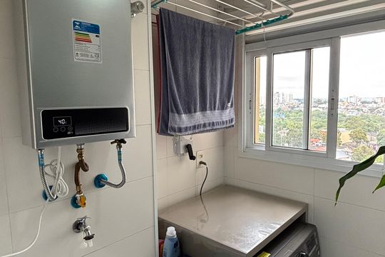 Área de Serviço de apartamento à venda com 3 quartos, 78m² em Vila Assunção, Santo André