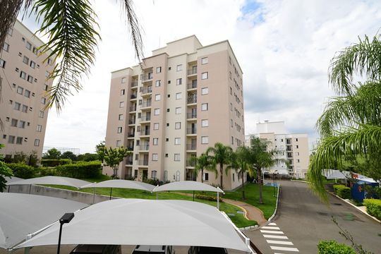 Fachada do bloco de apartamento à venda com 2 quartos, 50m² em Jardim Myrian Moreira da Costa, Campinas