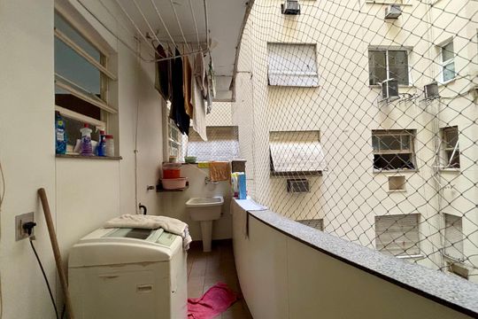 Área de serviço  de apartamento à venda com 3 quartos, 163m² em Copacabana, Rio de Janeiro