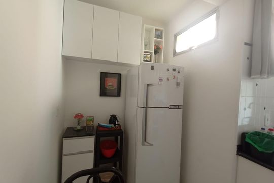 Cozinha de apartamento à venda com 1 quarto, 54m² em Botafogo, Campinas