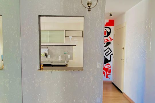 Cozinha de apartamento à venda com 2 quartos, 44m² em Ponte Grande, Guarulhos