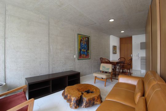 Sala de apartamento para alugar com 1 quarto, 63m² em Vila Nova Conceição, São Paulo