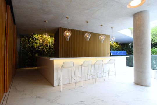 Área Comum - Churrasqueira de apartamento para alugar com 1 quarto, 63m² em Vila Nova Conceição, São Paulo