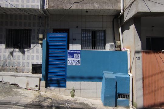 Fachada+Placa  de casa à venda com 2 quartos, 25m² em Eldorado, Diadema