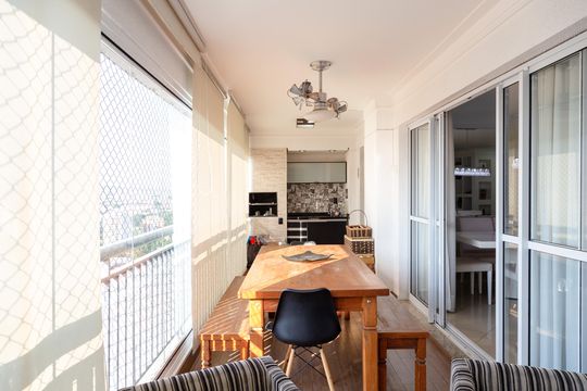 Varanda gourmet de apartamento à venda com 3 quartos, 124m² em Centro, Guarulhos