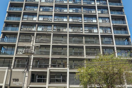 Fachada de apartamento para alugar com 1 quarto, 25m² em Independência, Porto Alegre