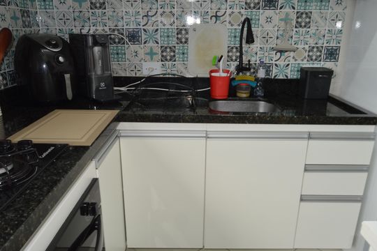Cozinha de apartamento à venda com 3 quartos, 88m² em São Pedro, Osasco