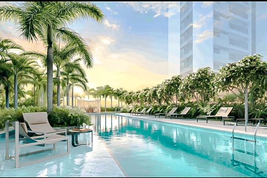 Área comum - Piscina de apartamento para alugar com 3 quartos, 91m² em Vila Anastácio, São Paulo