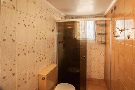 Banheiro da Suíte de apartamento à venda com 3 quartos, 110m² em Vila Clementino, São Paulo