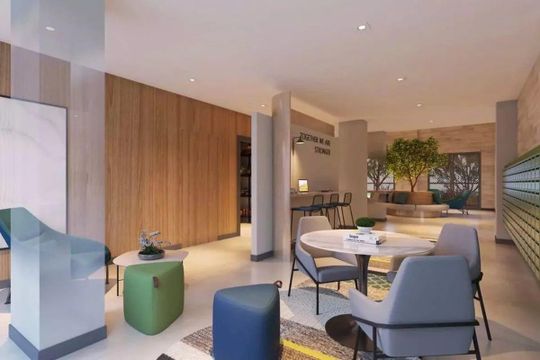 Área Comum - Coworking de kitnet/studio à venda com 1 quarto, 26m² em Pinheiros, São Paulo