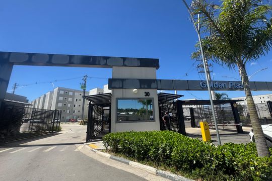Fachada do predio de apartamento para alugar com 2 quartos, 38m² em Jardim Hanna, Guarulhos
