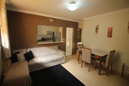 Sala de apartamento à venda com 2 quartos, 53m² em Eldorado, Contagem