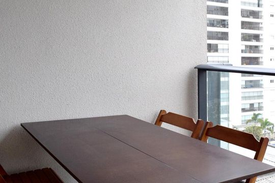Varanda de kitnet/studio à venda com 1 quarto, 25m² em Cerqueira César, São Paulo