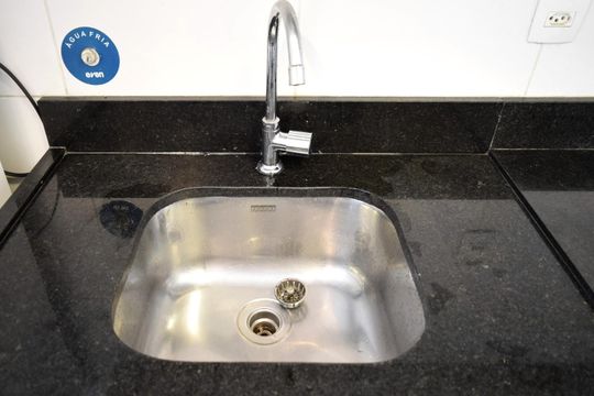 Cozinha de kitnet/studio à venda com 1 quarto, 25m² em Cerqueira César, São Paulo